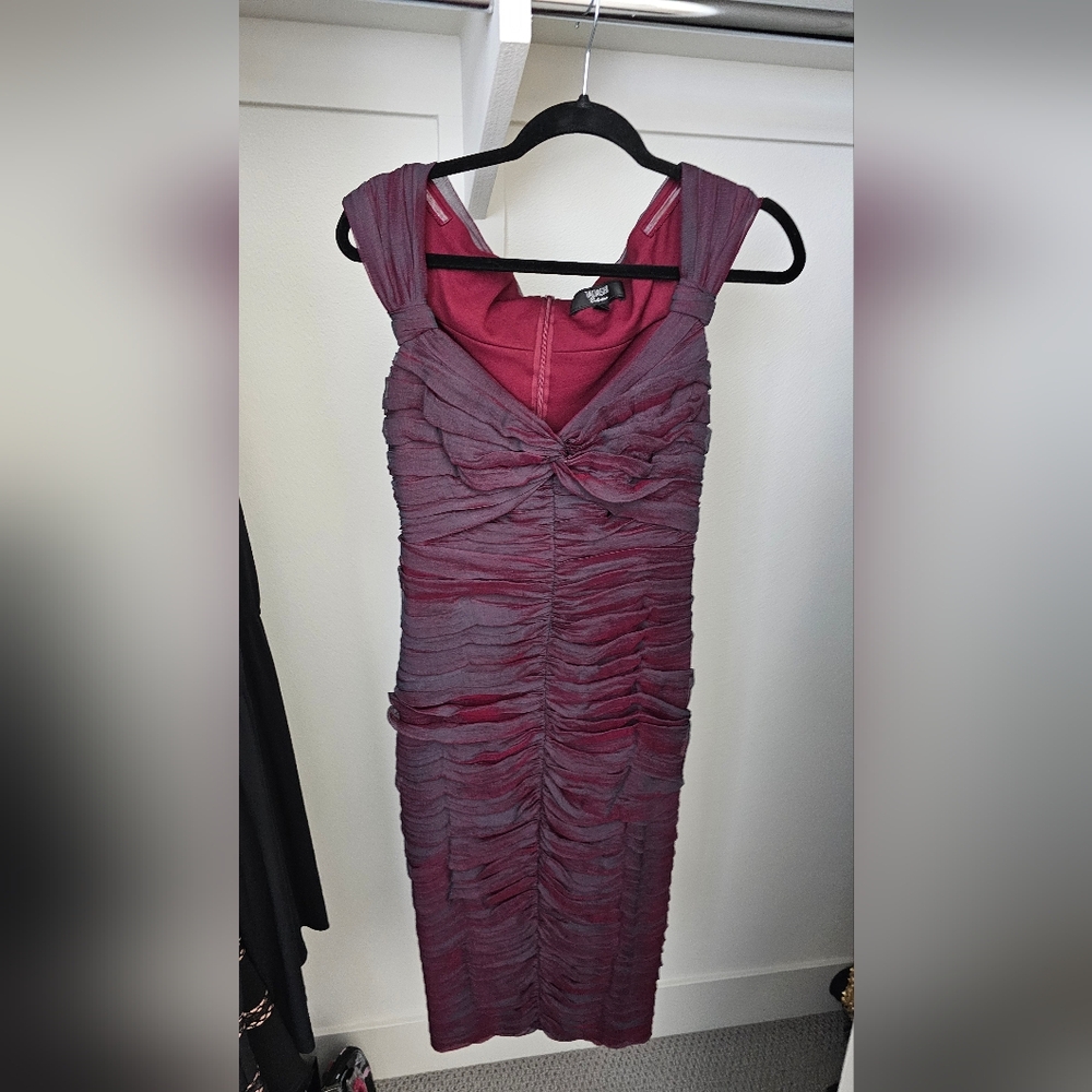 Tadashi Shoji Burgundy Dress